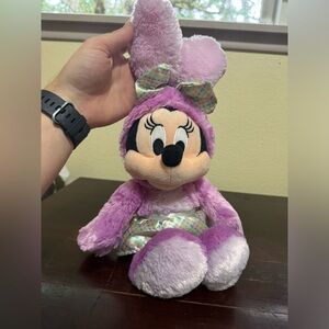 Disney Store Minnie Mouse Pink Easter Bunny 19" Plush Limited Edition
